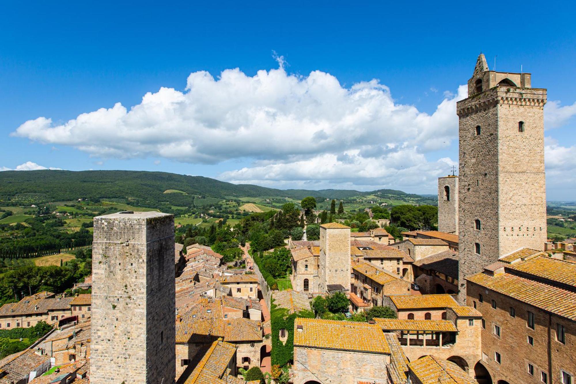 The Artists' Tower - Amazing View From The Tower Apartment San Gimignano Exterior photo