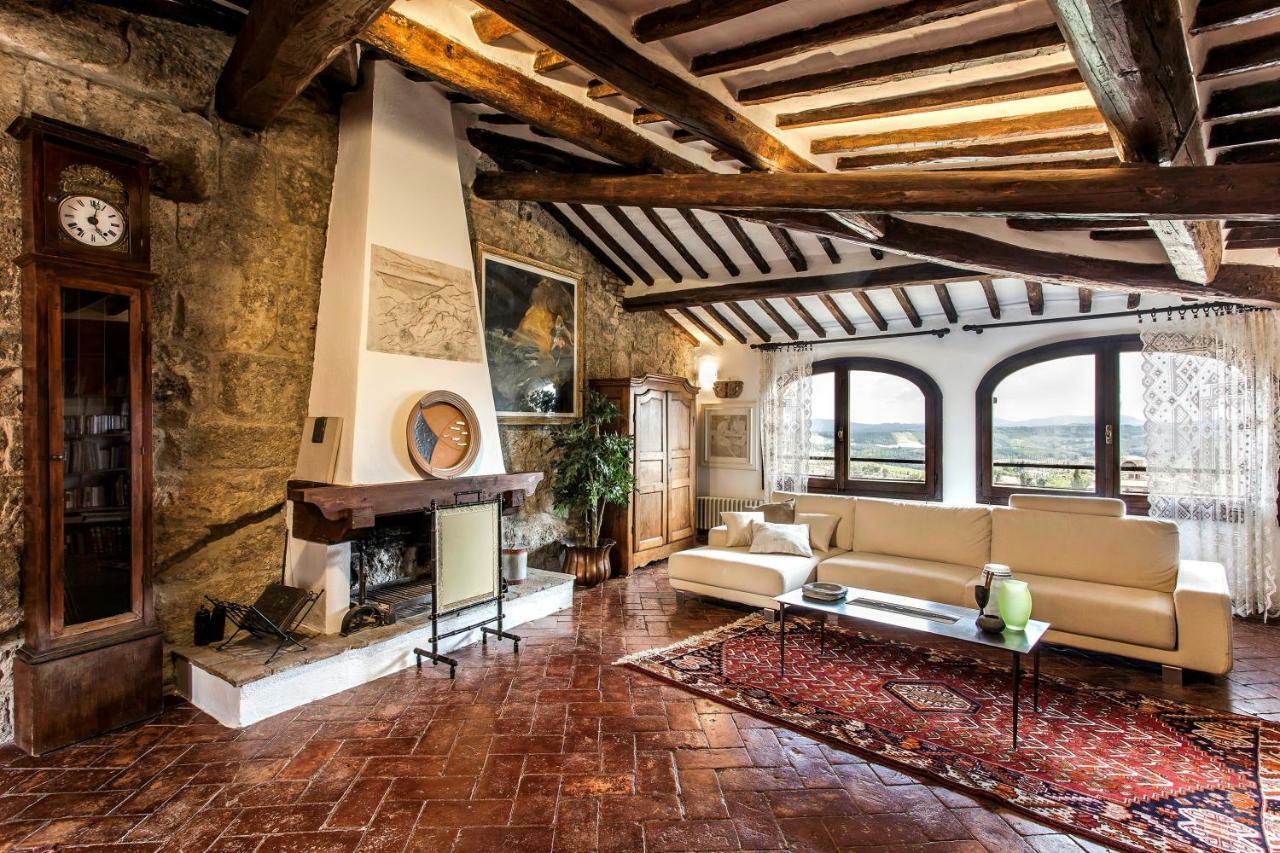 The Artists' Tower - Amazing View From The Tower Apartment San Gimignano Exterior photo
